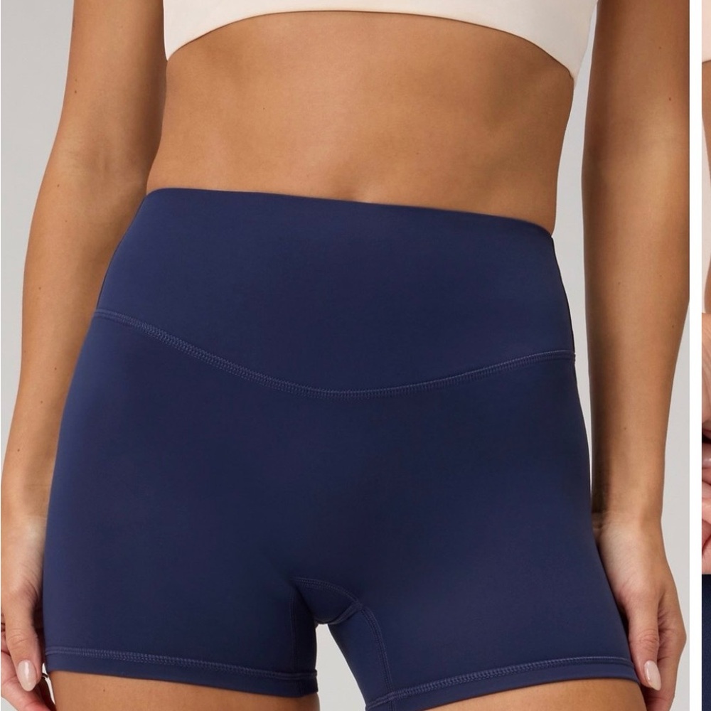 PureLuxe TLC Short 4" Fabletics size S color Navy Blue
